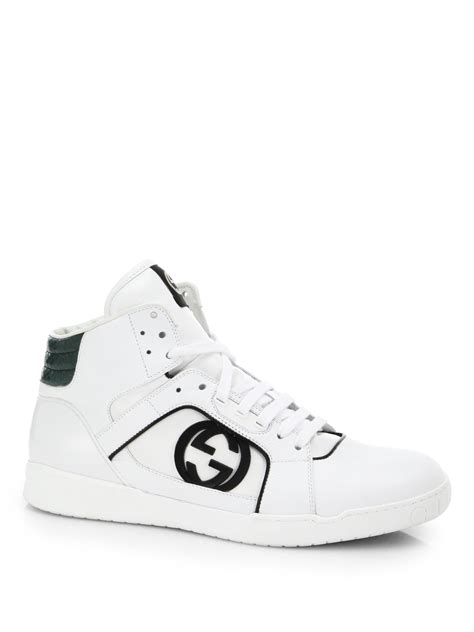 gucci sneaker high top white|Gucci sneakers prices in zar.